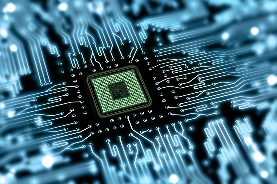 A microchip visualization