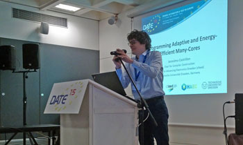 prof. jeronimo castrillon introduces the special session at DATE 2015 conference