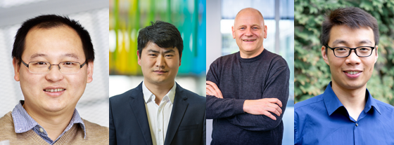 photo stripe with portrait photos of Xinliang Feng, Renhao Dong, Thomas Mikolajick, and Minghao Yu